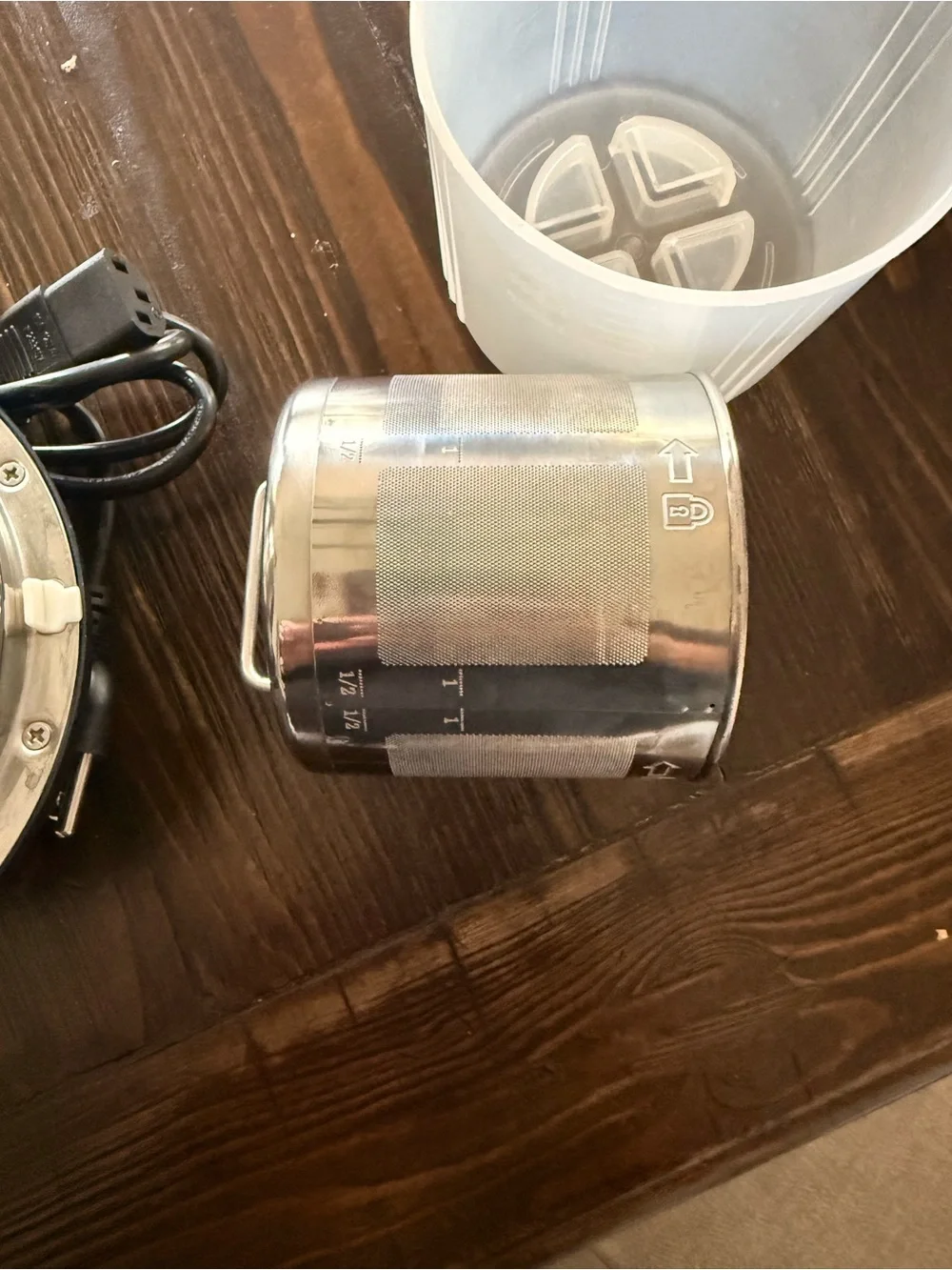 Electric Stainless Steel Milk Frother - Silver